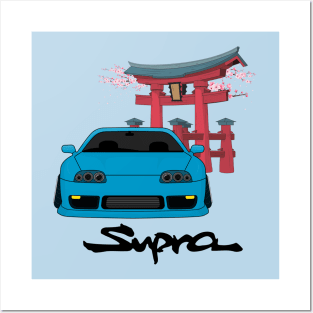 Stanced blue supra Posters and Art